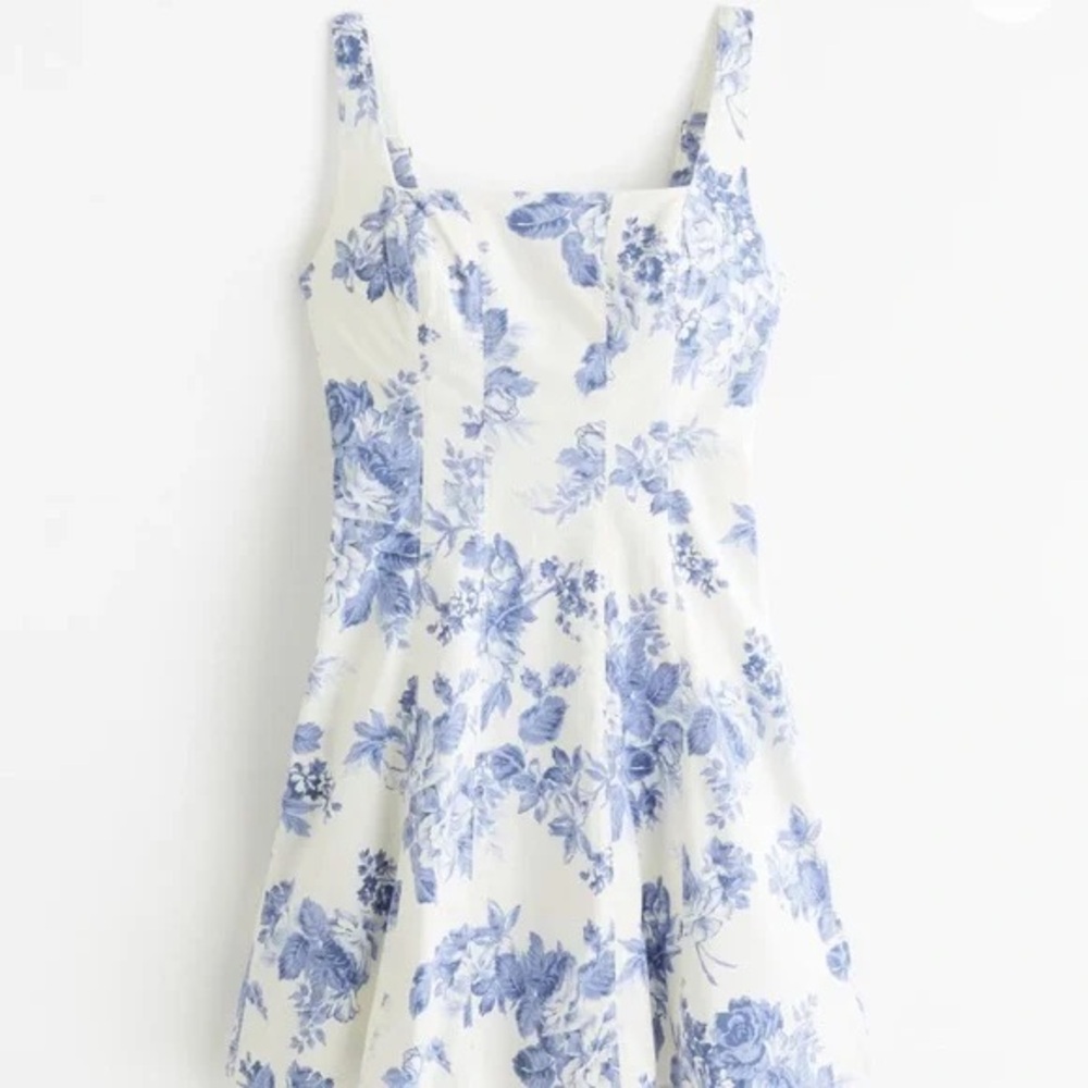 Abercrombie and Fitch Stretch Cotton A-Line Mini Dress